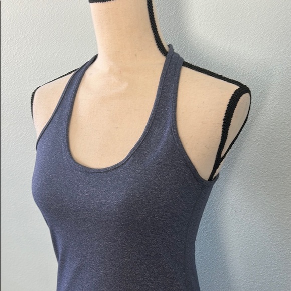 Lululemon Heather Blue Coolracer Back Tank Top Size 6 - Picture 4 of 8